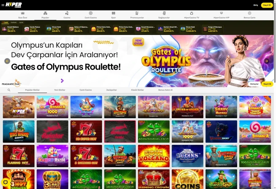 HiperCasino ekran görüntüsü